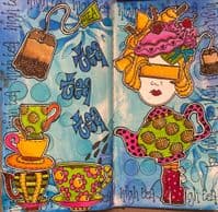 Dylusions - Rubber Stamps - High Tea